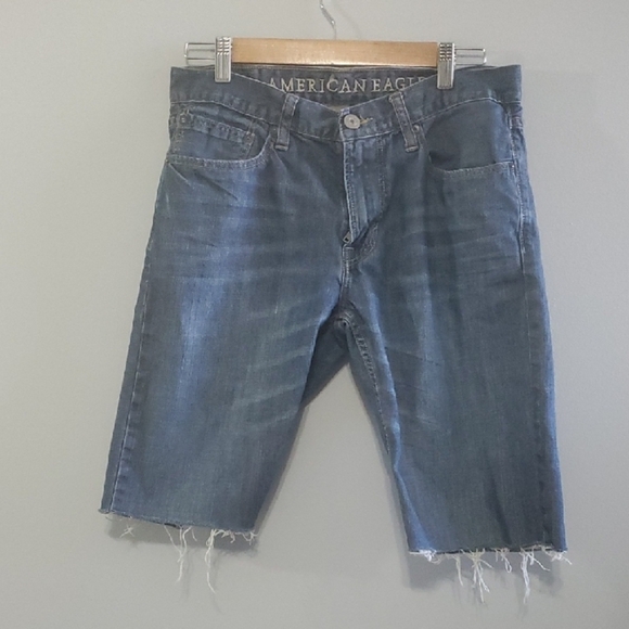 American Eagle Outfitters Shorts Mens Size 31 Bermuda Length Cut Off Cut-off - Picture 1 of 11